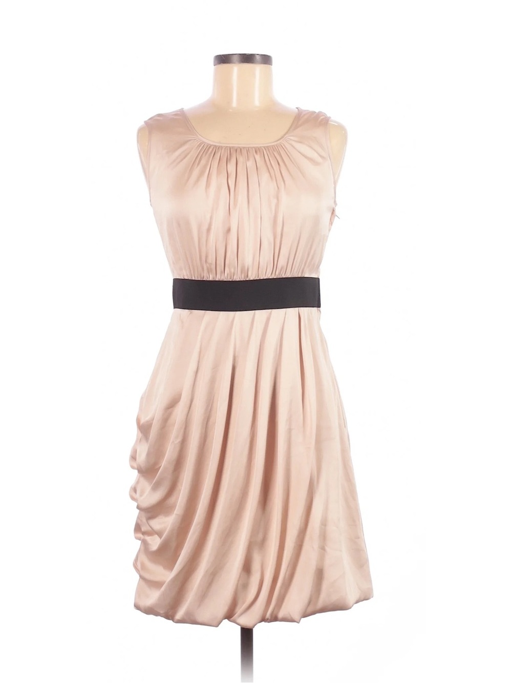 H & M Satiny Blush Flouncy Cocktail Dress - 12